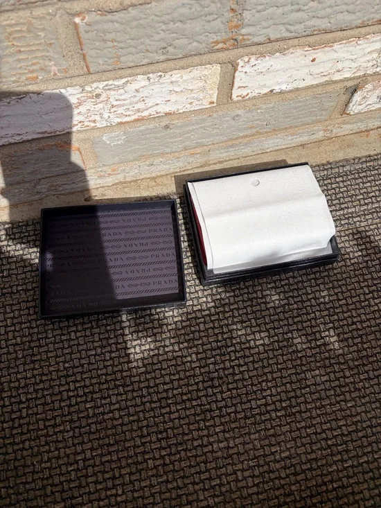 Prada Saffiano Leather Compact Wallet (snap closure zip coin compartment) - Picture 10 of 12